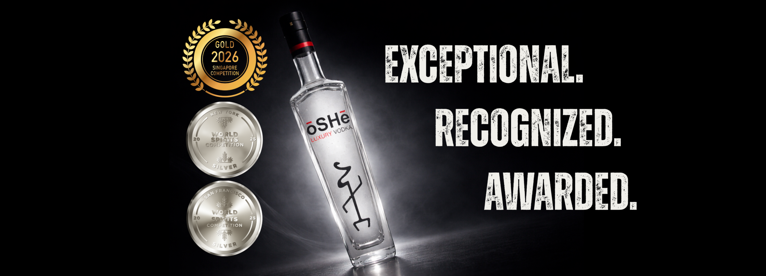 ōSHē Luxury Vodka hero