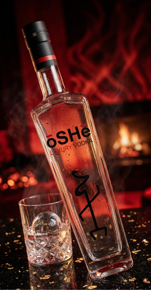 ōSHē Ultra Premium Vodka bottle